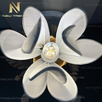 Nouveau Produit Décoration d'Intérieur Suspension Hôtel Lobby Escalier Villa Salon Magnolia Nature Lustre LED Moderne