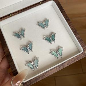 Collar con Colgante de Hebilla de Paz, Corona Pequeña, Blanco Hielo, Estilo Chino Nuevo, Plata Pura S925, Cristal de Alta Claridad, para Usar con Suéter - Product Image 3