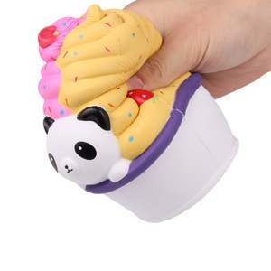 Panda Ice Cream <b>Squishy</b> Toy PU Material Slow Rising Fidget Toy for Kids 5-7 Years Unisex Gift - Product Image 1