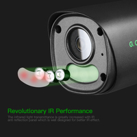 Cámara CCTV de red de seguridad IP de 5MP con micrófono de Audio, función de alarma inteligente de sonido bidireccional, Protocolo NetIP, 1 unidad