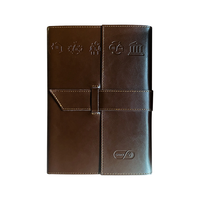 Agenda en cuir brun vintage imprimé sur mesure, pages lignées A5, organisateur rétro, carnet de notes pour l'école, le bureau, cadeau