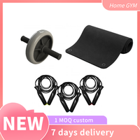 RTS 2022 6-en-1 Ab Wheel Roller Kit PP ABS Rouleau Abdominal pour Exercice Musculaire et Musculation Modèle 2022