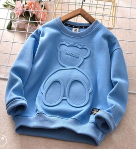 <span class=keywords><strong>Felpe</strong></span> con cappuccio per bebè con orso in rilievo 3d in cotone spesso con stampa Logo 2d invernale di alta qualità <span class=keywords><strong>felpe</strong></span> Oversize in bianco tinta unita Unisex personalizzate - Product Image 4