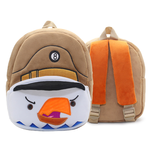 Custom Logo Plush Kids Trolley School <b>Backpack</b> Travel Bag <b>Cartoon</b> Character Pattern High Quality Unisex Kindergarten Zipper - Product Image 5