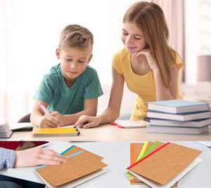 Carnets lignés en gros, journal de notes, agenda <span class=keywords><strong>avec</strong></span> papier épais, 60 pages, 30 feuilles, 8,3x5,5 pouces <span class=keywords><strong>pour</strong></span> la maison et le bureau - Product Image 6