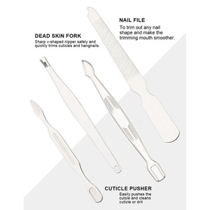 12 Trong 1 Làm Móng Tay Đặt Thép Không Gỉ Người Đàn Ông Chăm Sóc Cá Nhân Công Cụ Phụ Kiện Ngón Tay Và Ngón Chân Cắt Móng Tay Kit Với Trường Hợp Du Lịch - Product Image 4