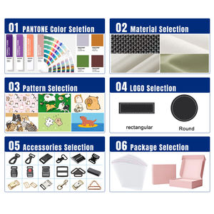 Conjunto de Correa y <span class=keywords><strong>Collar</strong></span> para mascotas ajustable de nailon de poliéster suave con patrón de flores INS OEM ODM Fábrica de fabricantes de productos para mascotas - Product Image 5