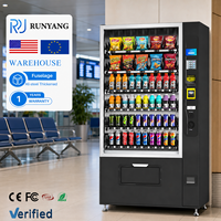 Distributeurs automatiques intelligents personnalisés RUNYANG pour articles de vente au détail, distributeur automatique de collations pour aliments et boissons