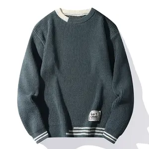 ANSZKTN Men New Pullover knit loose wool sweater