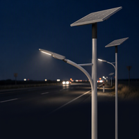 Lampadaires solaires LED Sinoco IP66 étanches 30W pour autoroute, batterie LiFePO4, Ra90, garantie 5 ans, structure en alliage d'aluminium, CE