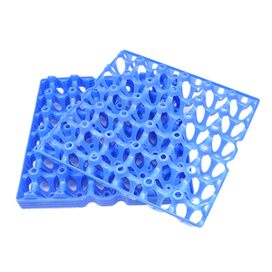 30 Plastic Egg Crate Yellow Blue Chicken Egg Tray Holder Transport Chicken Egg Trays