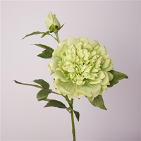 Pivoines artificielles de haute qualité à 2 têtes, toucher réel, grandes têtes en latex, fausses fleurs de pivoine blanches et roses pour la décoration de mariage et de fête