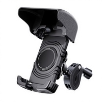 Support de téléphone portable flexible à clipser pour vélo, moto, avec pare-soleil