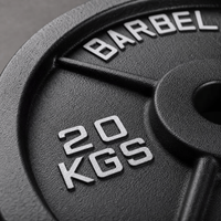 Haltères et barres d'haltères antidérapants pour la musculation à domicile, entraînement de musculation, haltères olympiques de 1,25 à 25 kg