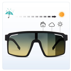 Lunettes de soleil de sport à monture intégrale, verres dégradés, protection UV 100%, sports de plein air, unisexe, adulte - Product Image 2