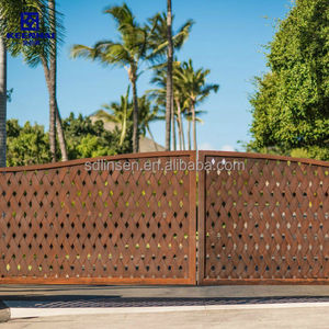 Panneaux d'écran en métal découpé au laser clôture en acier Corten - Product Image 3