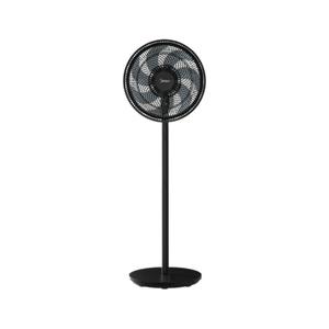Ventilateur sur pied Midea 35 cm, moteur AC, commande mécanique, écoénergétique, noir obsidienne, pour la maison et la chambre - Product Image 1
