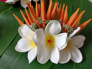 Accessoires pour <span class=keywords><strong>cheveux</strong></span> en forme de fleur, pinces à <span class=keywords><strong>cheveux</strong></span> surdimensionnées en forme de fleur, fleurs en mousse EVA pour la décoration, fête, mariage, Fidji, Malaisie - Product Image 3