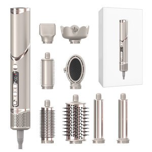 Custom Hot Air Styler Styling Combo Tool Set Profesional Plegable de alta velocidad Secador de pelo Cepillo 5 <span class=keywords><strong>6</strong></span> 7 8 en 1 Hair Styler - Product Image 1