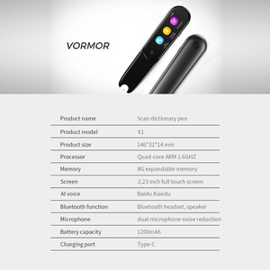 Vormor X1 Thiết bị học tập di động quét bút quét dịch bút Ai-đọc hỗ trợ dịch giả quét từ điển bút - Product Image 3