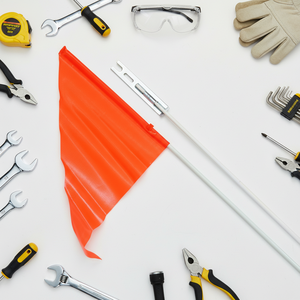 Bicycle Safety <strong>Flag</strong> Triangle Bike <strong>Flag</strong> with Polyester Material and Plastic Flagpole - Product Image 4