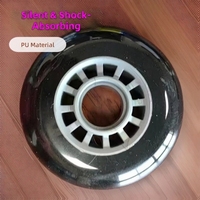 Roues de patins à roulettes en PU solide 64-80mm, logo personnalisé, couleur, vente en gros, roues de remplacement pour rollerblade, patinage, trottinette