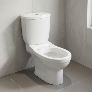 Ensemble WC de luxe deux pièces à poser au sol, design moderne, double chasse, écologique, à évacuation verticale - Product Image 6