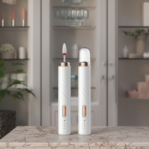 ชุดเครื่องมือทำเล็บแบบพกพา หมุนได้ ใช้ไฟฟ้า อุปกรณ์ทำเล็บสำหรับร้านเสริมสวย ชาร์จผ่าน USB ชุดอุปกรณ์ทำเล็บอเนกประสงค์ ไม่รวมเครื่องอบเล็บ - Product Image 1