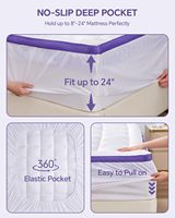 Matressess Queen Size Coussin de refroidissement sur-matelas 7 zones Egg Crate king Memory Foam Mattress Topper 180X200cm 4 Inches
