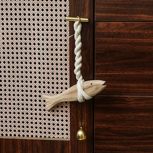 Art Deco Creative Wood Fish Still Life Pendant Eco-Friendly Carving <strong>for</strong> <strong>Home</strong> Living Room <strong>Bar</strong> Cafe Wall <strong>Hanging</strong> - Product Image 2