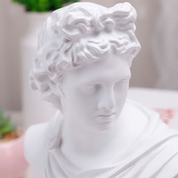 Statue d'art unique Redeco sur mesure, sculpture simple de David, buste de corps humain en résine blanche, figurine artistique pour cadeaux, décoration de la maison