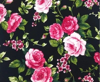 Tissu Popeline 100% Coton Imprimé pour Robe, Peigné pour Vêtements d'Enfants Bébés