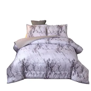 Stone Grain Quilt Set Van Drie Stukken Beddengoed