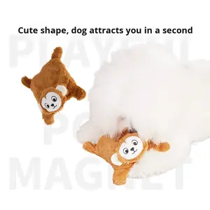 Nouveau jouet sonore <span class=keywords><strong>pour</strong></span> <span class=keywords><strong>chien</strong></span> FOFOS Two Lucky Foxes en polyester, interactif, anti-ennui, qui couine, <span class=keywords><strong>pour</strong></span> chiots - Product Image 2