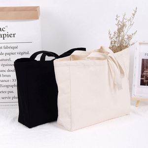 Bolsa de Compras de Lona Ecológica, Personalizable con Logotipo, Color Sólido, Gran Capacidad, Venta al Por Mayor - Product Image 4