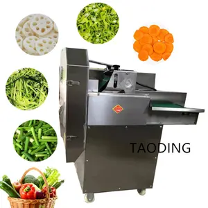 100-300kg/h Commercial Vegetable Cutting Machine Cucumber Carrot Slicing Potato Cutter Machine Leek Electric Vegetable Slicer