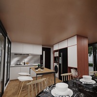 Maisons préfabriquées de luxe 20/40 pieds, mini-maisons modulaires, cabines en acier type Apple pour hôtels ou villas, maisons préfabriquées Zcamp à vendre