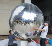 Boule disco géante personnalisée en gros, 150 cm, 200 cm, pour décoration