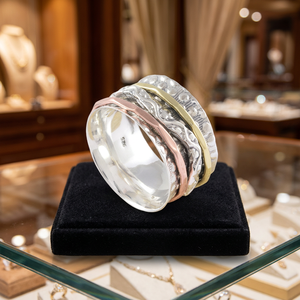 New Design Rhodium Plated Fancy <b>Plain</b> Silver 925 Sterling Silver <b>Ring</b> Wedding Birthday Wholesale - Product Image 3
