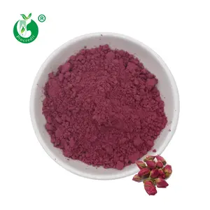 Poudre de pétale de Rose brute 100% naturelle, poudre de Rose séchée