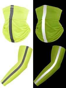 FQC Bandana de sécurité réfléchissant et Protection UV Sangle réfléchissante Manchons de bras Manchon de bras de refroidissement Masque facial respirant - Product Image 2