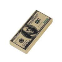 Balle anti-stress en mousse PU en forme de dollar américain, jouet à presser en forme de billet de banque