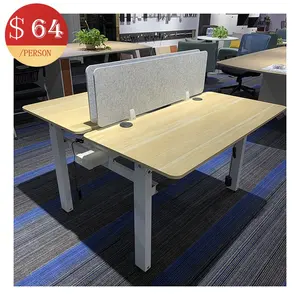 Meja kantor eksekutif Modern, manajer furnitur Modern, duduk untuk berdiri, rangka meja, komputer rumah, tinggi listrik, dapat disesuaikan