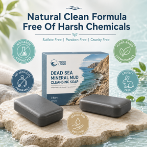 Professional Body Cleansing Deep Pore Purifying Oil Control Care Improve Rough Skin Whole Body Use Natural Dead Sea Mud <b>Soap</b> - Product Image 2