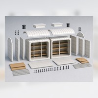 Cave de jardin souterraine modulaire en PRV avec rangement pour aliments et vins, et étagères sur mesure pour installation en extérieur