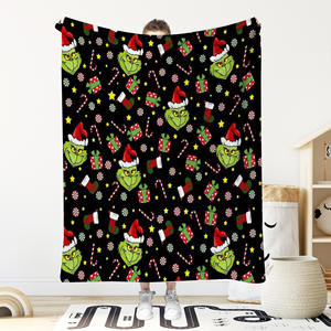 Envío Directo, manta de fábrica de Navidad, manta de franela para el almuerzo, mantas de aire acondicionado - Product Image 3