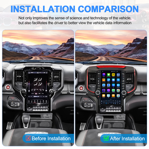 NaviHua 13.6 Inch Android Car Radio For Dodge Ram 2019-2024 <b>With</b> CarPlay DSP Touchscreen Multimedia <b>Player</b> - Product Image 4