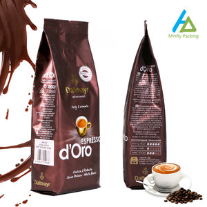 שקית קפה שקופה עם תחתית שטוחה, סגירת רוכסן, חלון שקוף, הדפסה דיגיטלית בהתאמה אישית של מינפליי, הטבעה בחום, למזון לחיות מחמד וחלב - Product Image 3