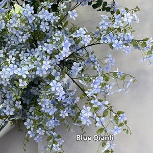 Nuovi <span class=keywords><strong>Fiori</strong></span> Artificiali Qilixiang in Seta <span class=keywords><strong>Viola</strong></span> e Blu, Lunga Durata 3-5 Anni, Decorazione per <span class=keywords><strong>Giardino</strong></span>, Matrimoni e Eventi, Vendita all'Ingrosso - Product Image 1