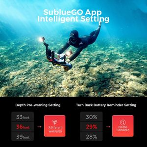 Scooter Subacuático Sublue Navbow Plus con Motores Dobles, Soporte para Cámara, 3 Velocidades, 4.47 mph, 60 Minutos, 130 Pies de Profundidad, Buceo, Snorkel, Adultos, 137N de Empuje - Product Image 6